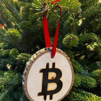 “Live Edge” Christmas Ornament by Bitbrand